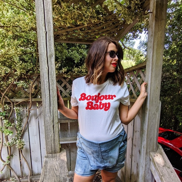 Forever 21 Tops - Bonjour Baby Graphic Tee